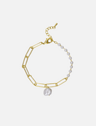 Clothing Lolly Bracelet - Gold + Pearl