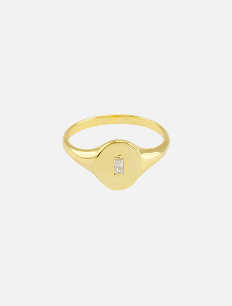Gold Holly Ring