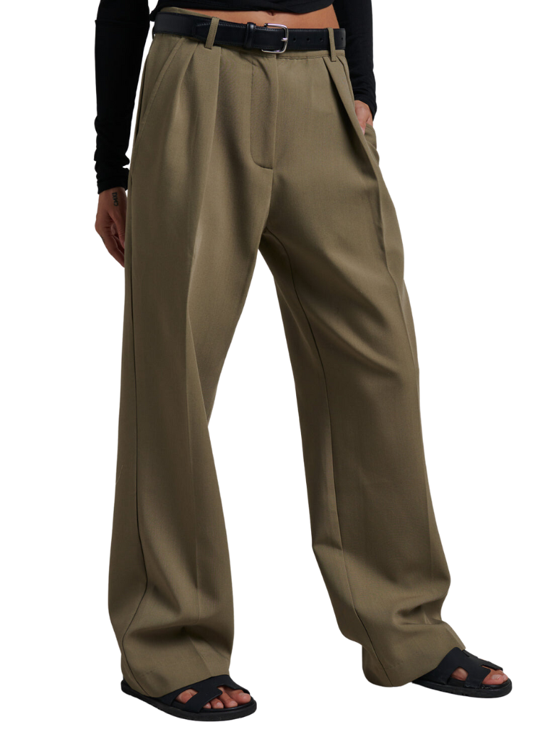Houston Pant - Olive | Clothing | brand-Bayse, Clothing, full length pants, High Waisted Pants, Long Pant, Pant, Pants, price-$100 - $150, Straight Pants | Bayse