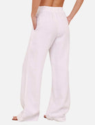 Clothing Pleated Wide Leg Trousers - White