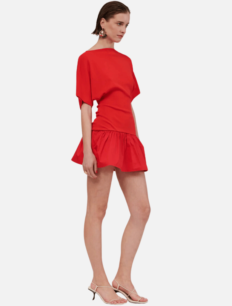 Clothing Naples Drop Waist Mini Dress - Red