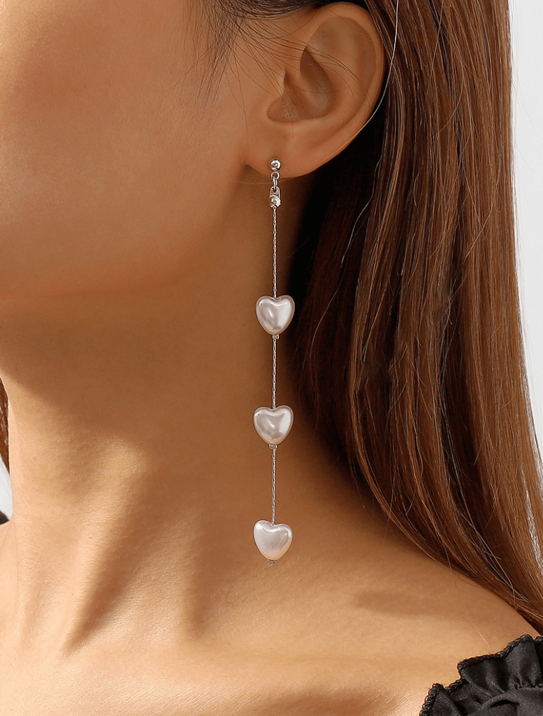 Accessories Kaia Pearl Drop Earrings - Silver