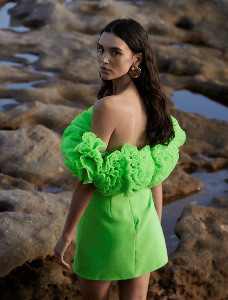 Sorrento Mini Dress - Green - Insurge Clothing