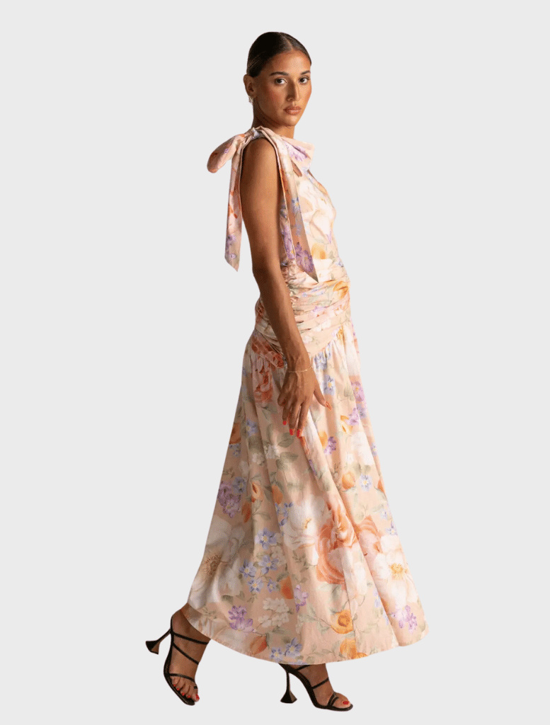 Clothing Claudia Maxi Dress – Peachy Floral