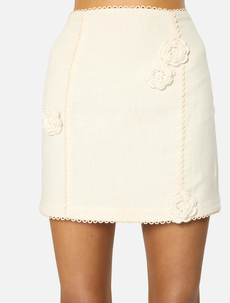 Clothing Rosalind Short Skirt - White