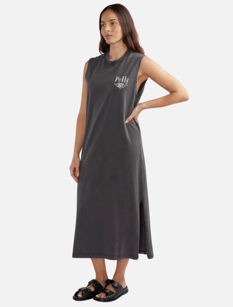 Clothing International Studios Tank Dress - Faded Black