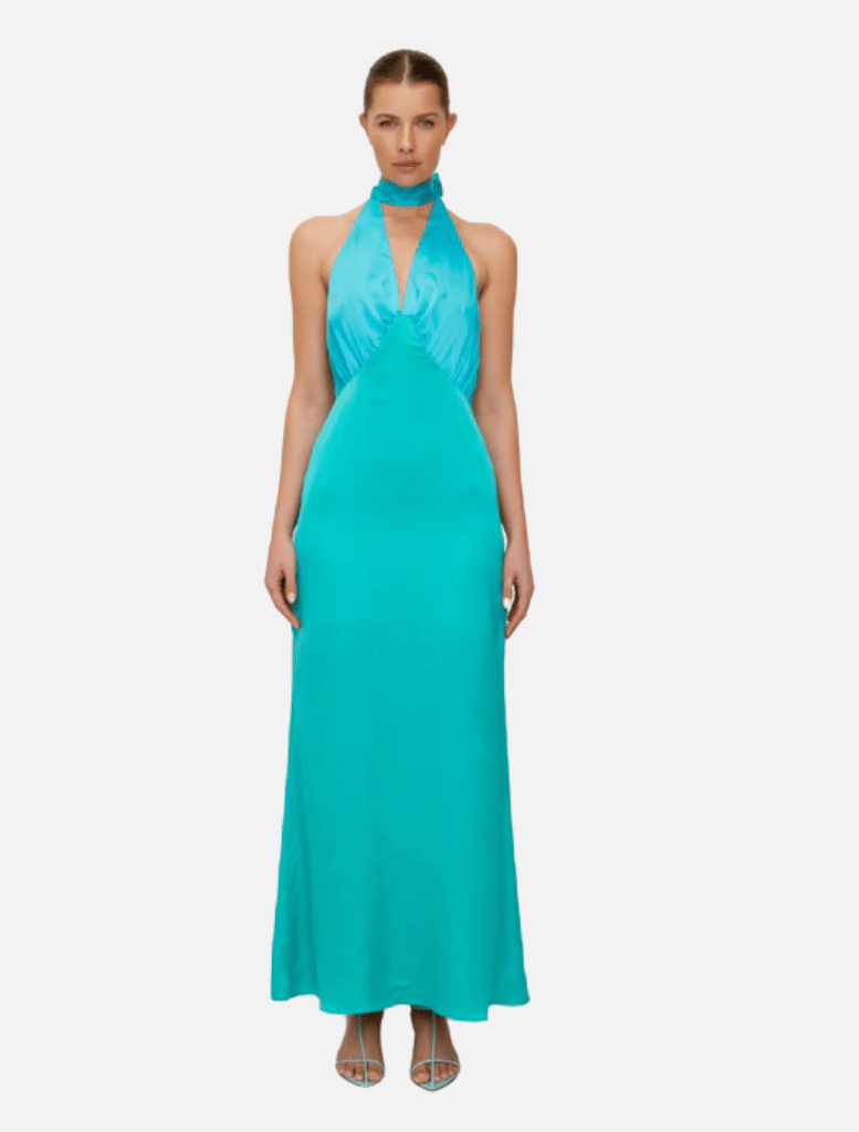 Oahu Slip Dress - Aquamarine