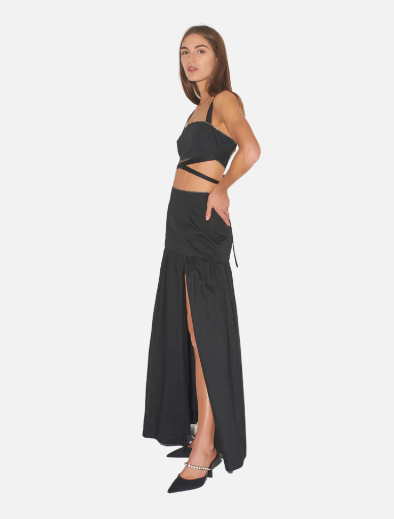 Moonstruck Maxi Skirt - Black - Insurge Clothing