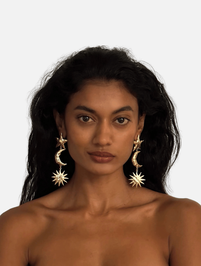 Accessories Galaxy Earrings - Gold