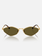 Accessories 0MU56ZS Sunglasses - Gold W Dark Brown