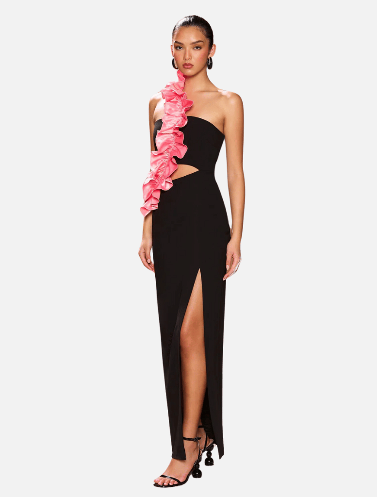 Clothing Praiano Rosa Dress - Black/Coral