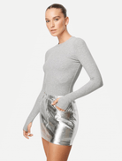 Small Talk Mini Skirt - Silver