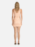 Clothing Skipper Mini Dress - Peach Gingham