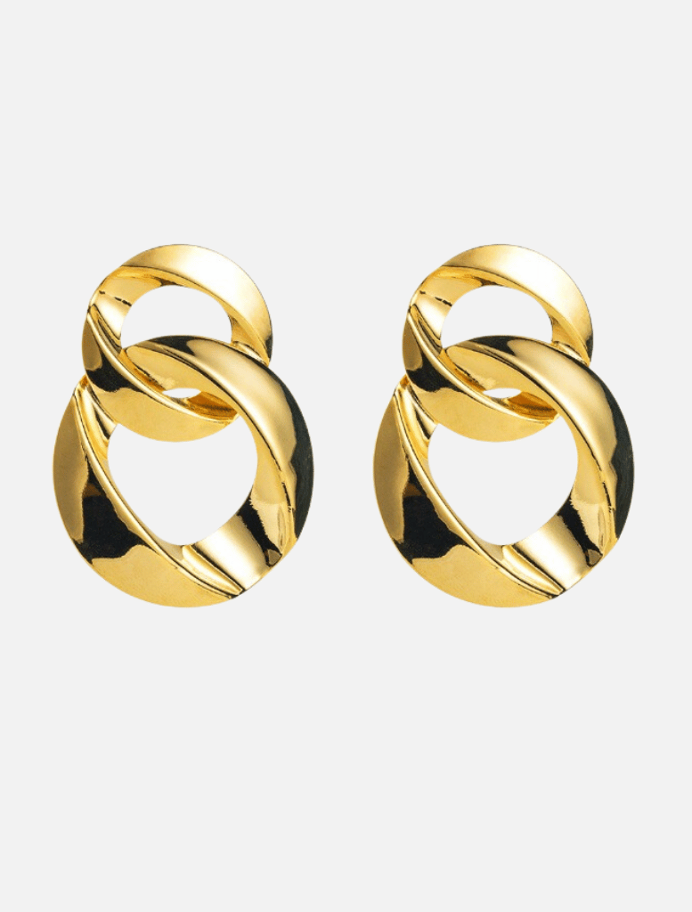 Arabella Chain Earrings - Gold - Insurge Clothing