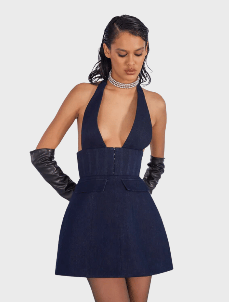 Clothing Roberta Dress - Denim