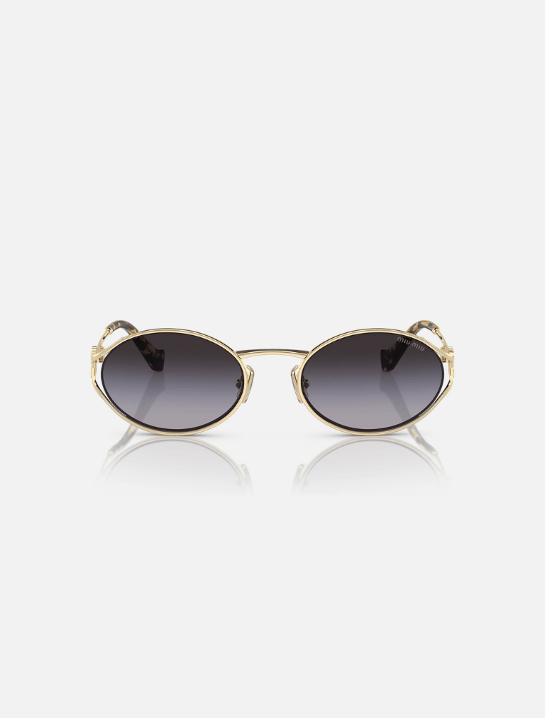 Accessories Miu Miu MU52YS Sunglasses - Gold/Pale Grey Gradient