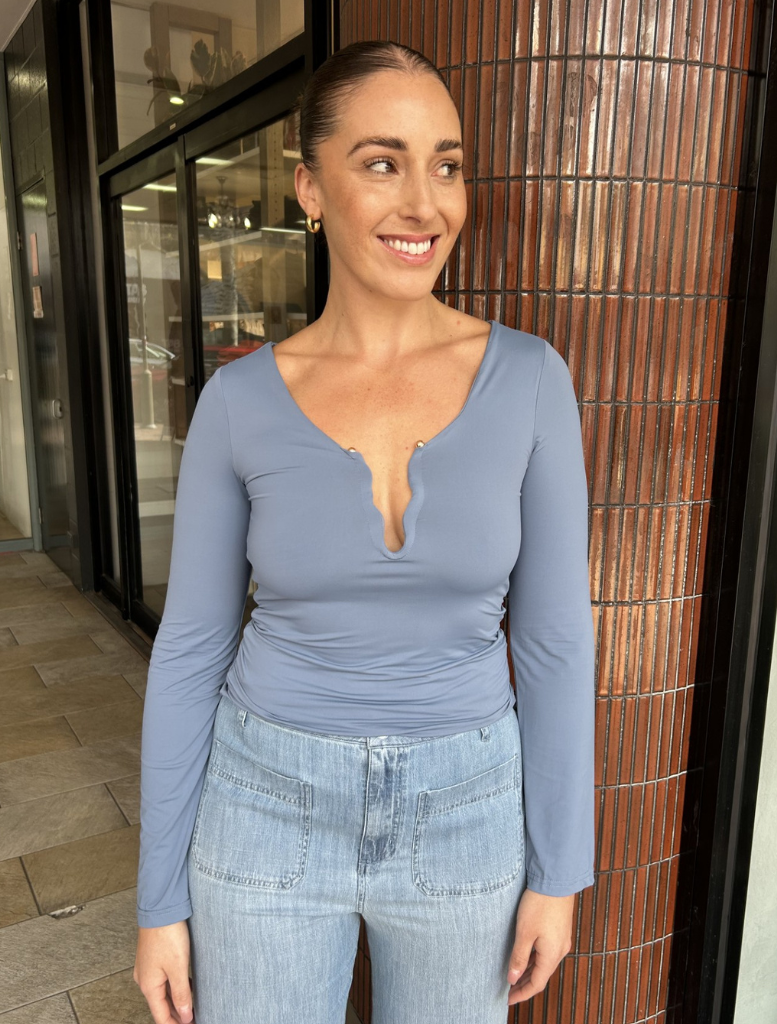 Tenile Top - Dusty Blue