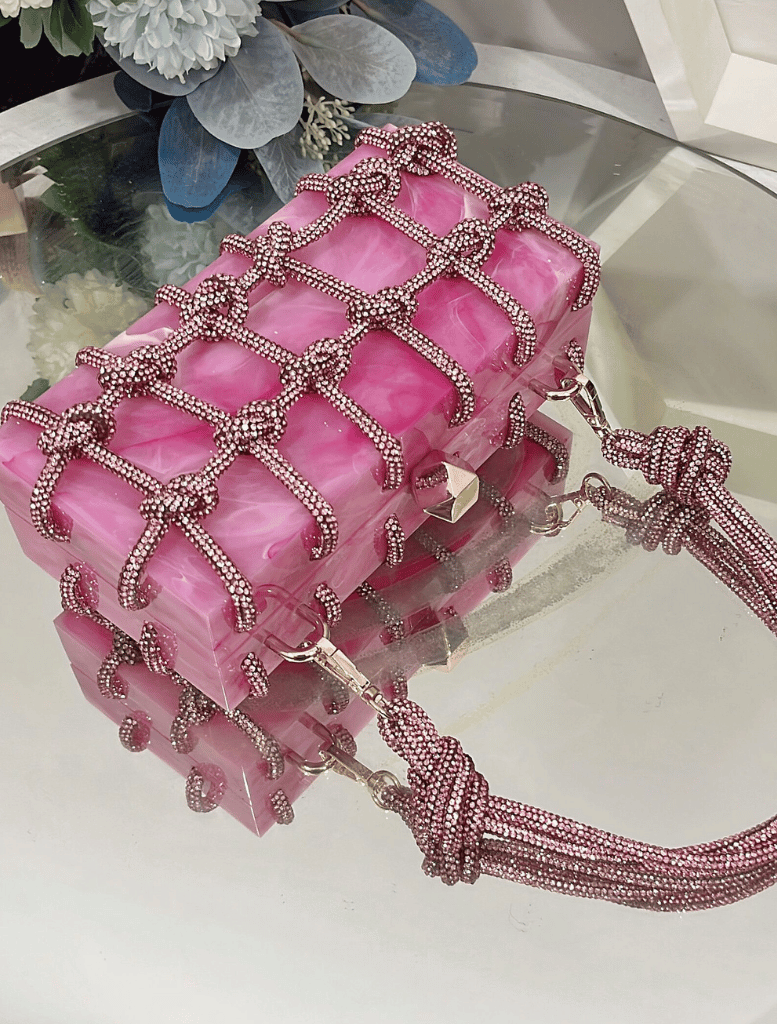 Accessories Jade Bag - Pink Diamante