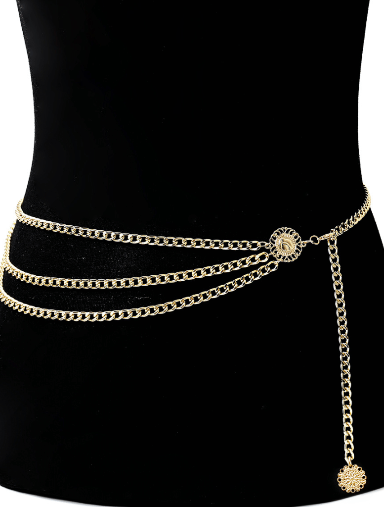 Callie Chain Belt - Silver - Insurge Clothing