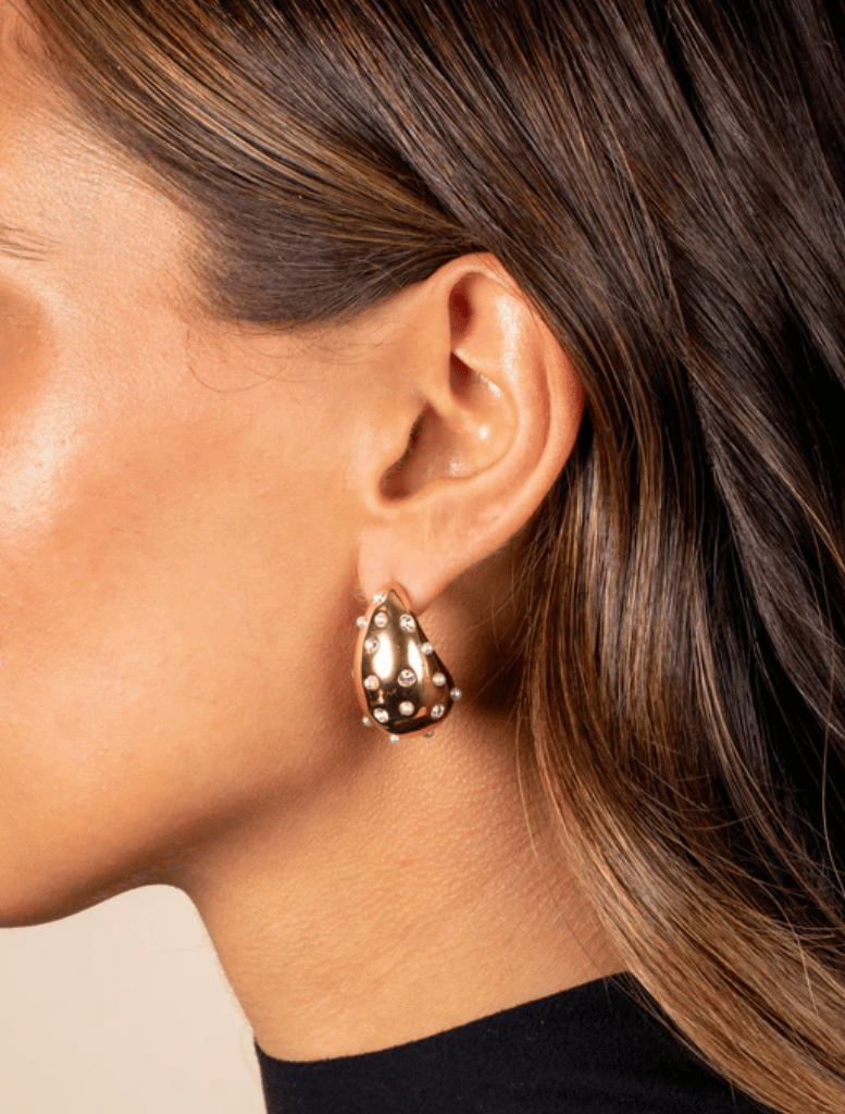 Evie Teardrop Earrings - Gold - Insurge Clothing