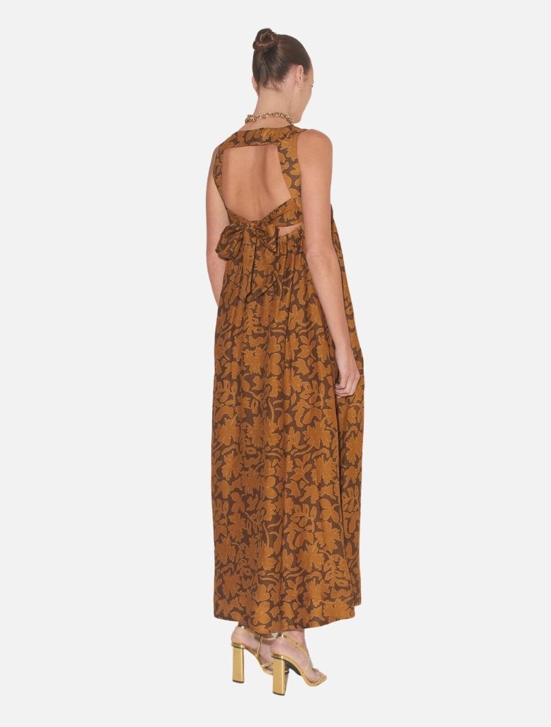 Paloma Dress - Cocoa Leaf - Insurge Clothing