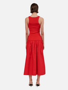 Clothing Naples Drop Waist Maxi Dress - Red