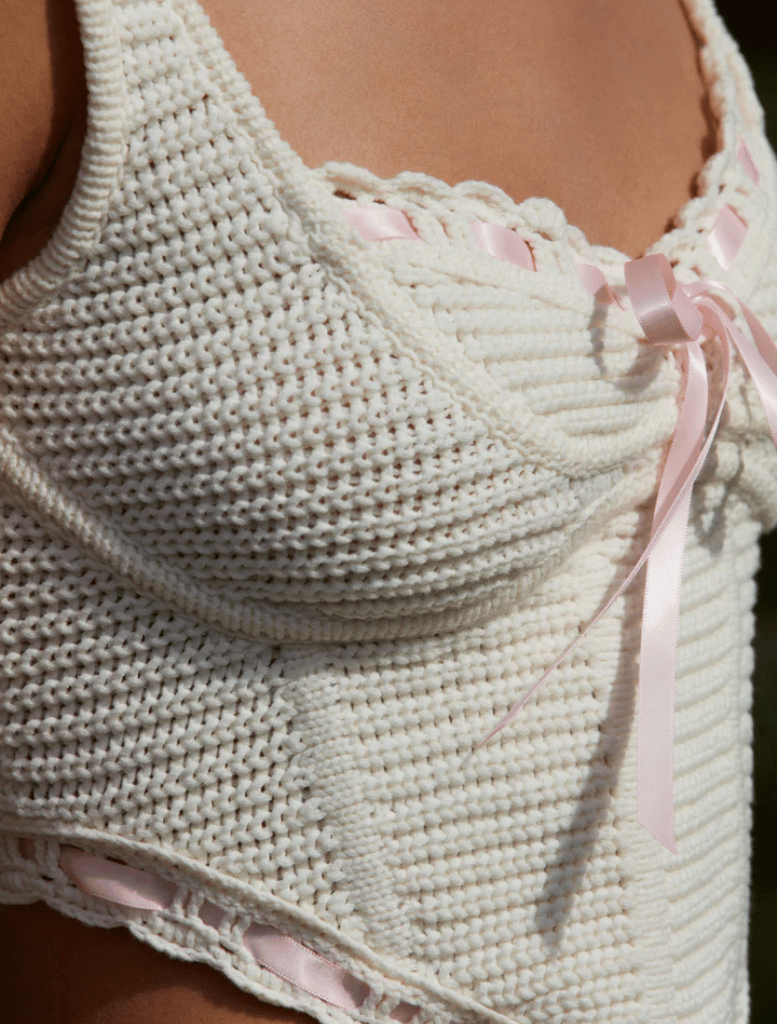 Clothing Olina Crochet Top - Cream