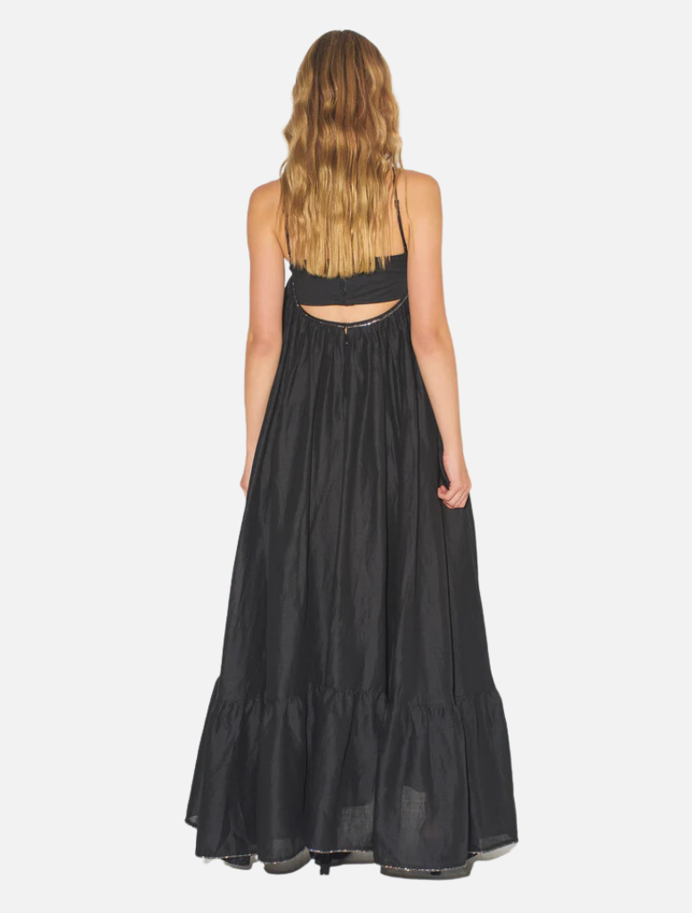Clothing Lordes A Line Gown - Black Crystal