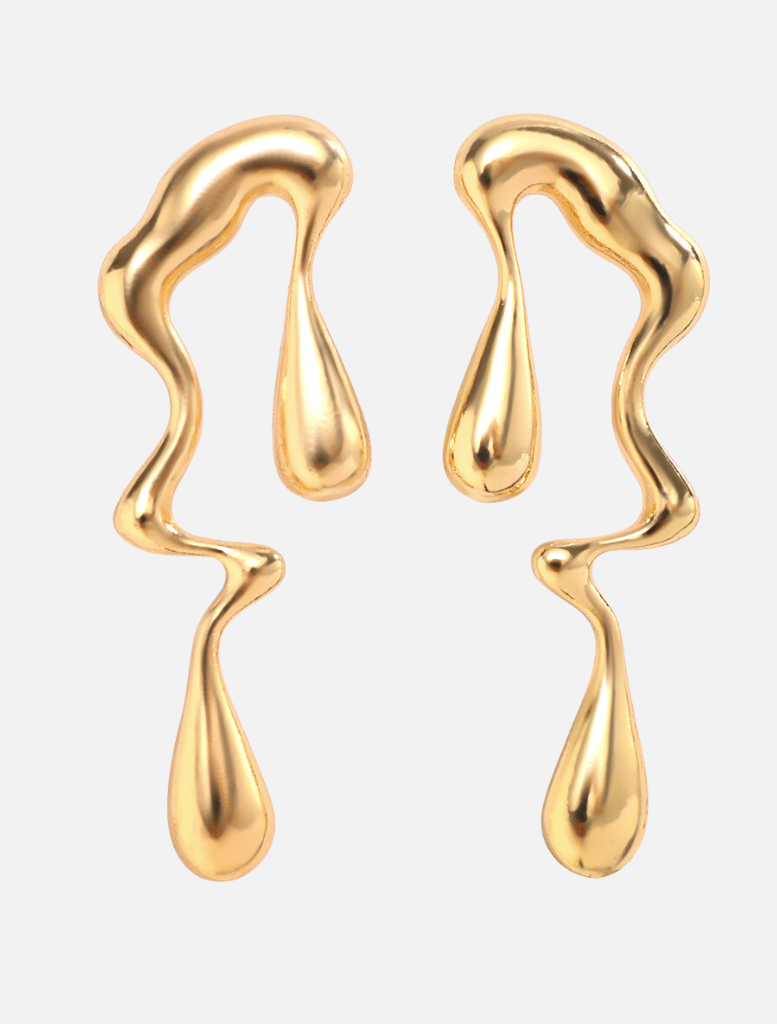 Preya Earrings - Gold | Accessories | Accessories, Big Earrings, brand-Insurge Clothing, Drop Earring, Drop Earrings, Earring, Earrings, price-Under $50, simple earrings, Statement Earring | Insurge Clothing