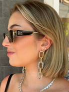 Accessories Chain Earrings - Gold/Silver