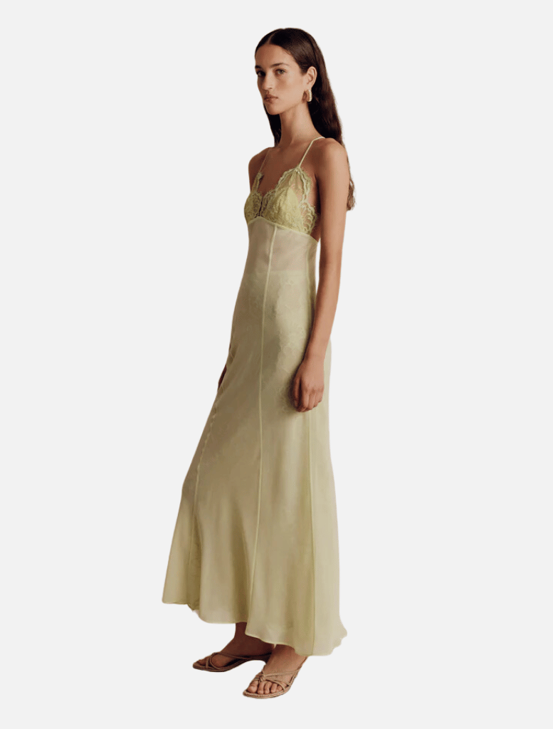 Adriel Lace Dress - Lime - Insurge Clothing