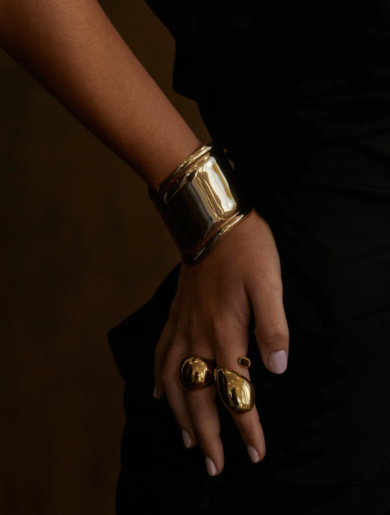 Wave Cuff - Gold - Insurge Clothing