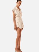 Clothing Kasbah Utility Playsuit - Rice