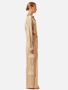 Clothing Drawstring Utility Jumpsuit - Oat