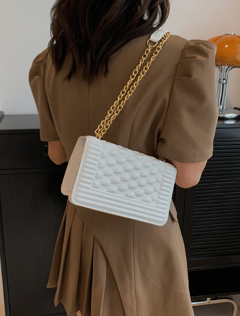 Clancy Quilted Bag - White - Insurge Clothing