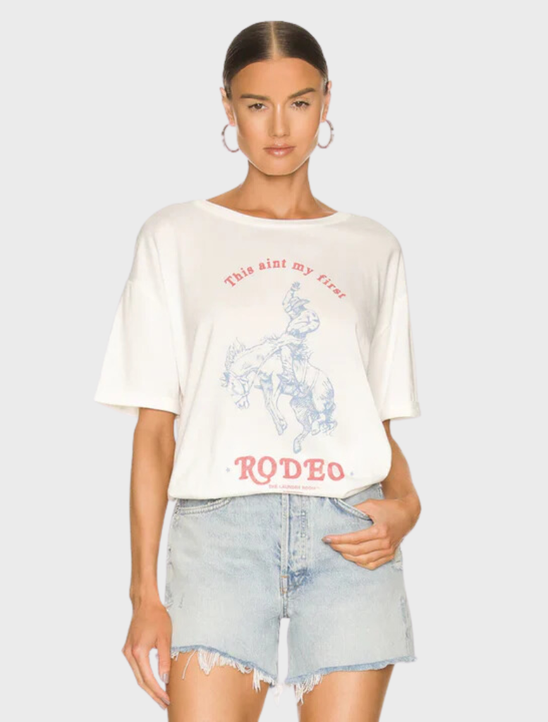 Clothing First Rodeo - Oversized Tee - White