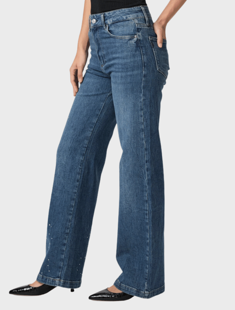 Denim Sasha High Rise Wide Leg 32 - Laurena Embellished