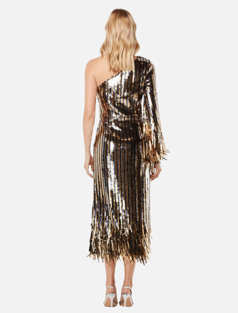 Mezzanine Dress- Gold/Black - Insurge Clothing