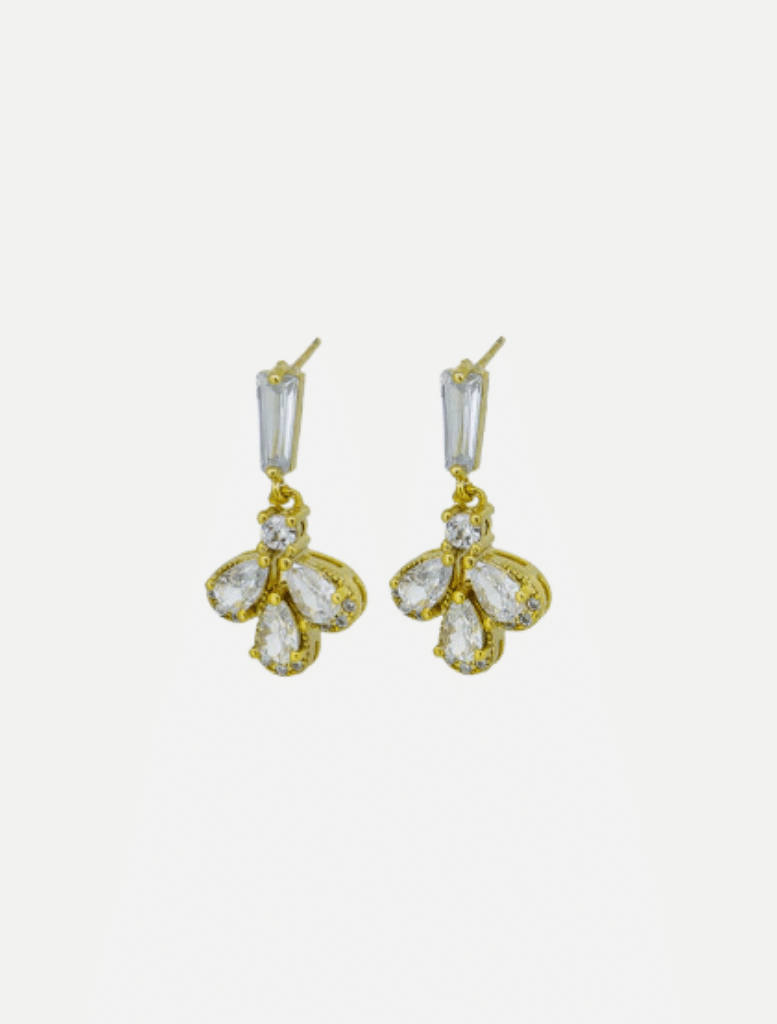 Accessories Nancy Crystal Earrings - Gold