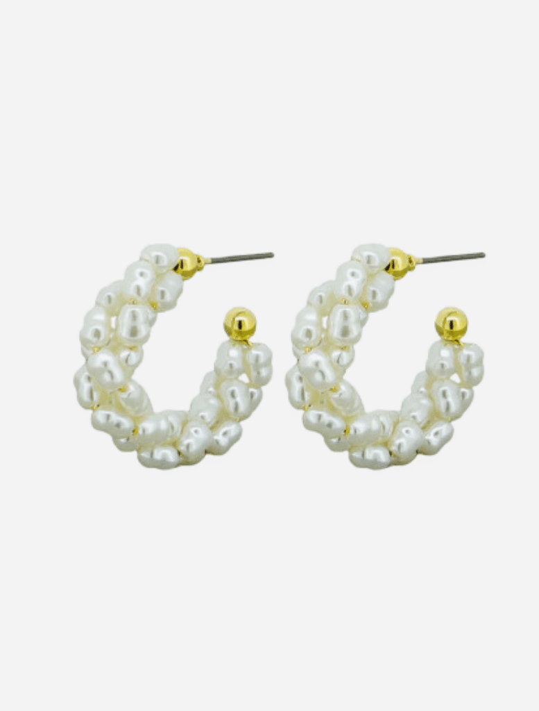 Ayla Hoops - Gold | Accessories | Accessories, Big Earrings, brand-Jolie and Deen, Drop Earrings, Earrings, Hoop earrings, price-$50 - $100, price-Under $50 | Jolie and Deen