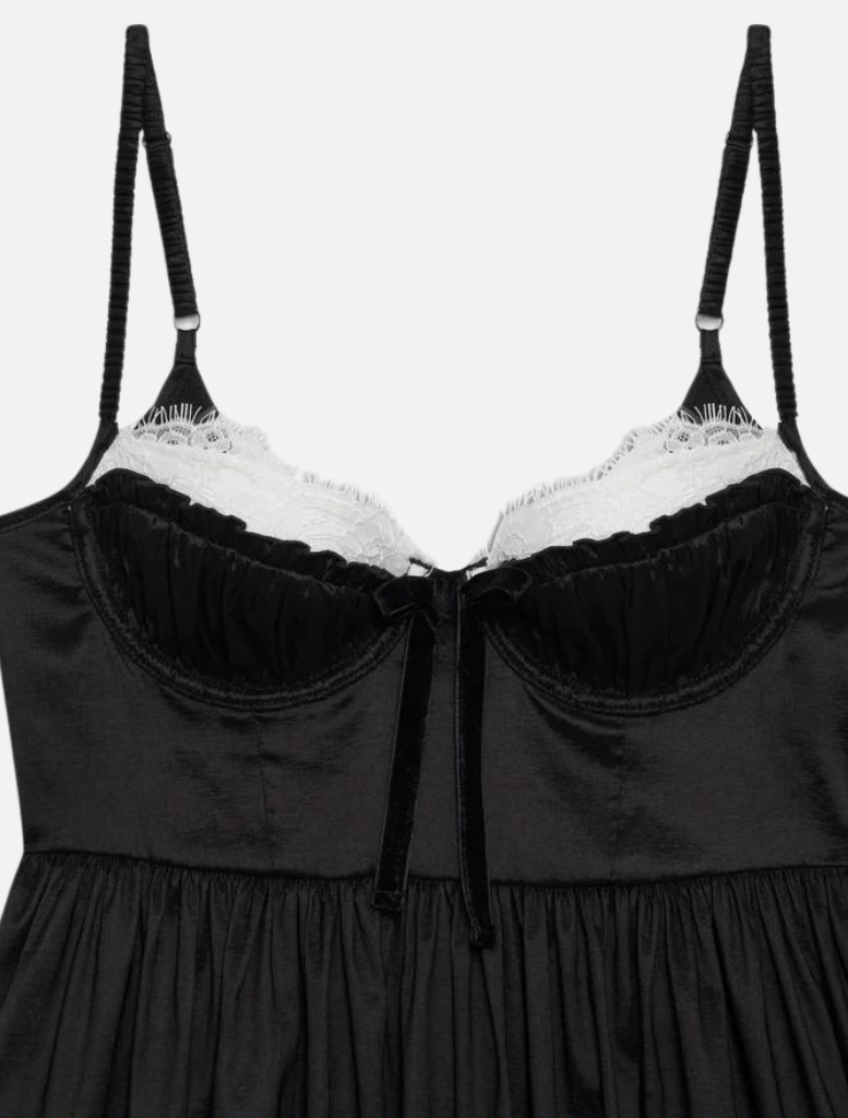 Doris Midi Dress - Black - Insurge Clothing