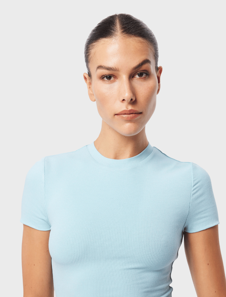 Clothing The Bowery Top - Mist Blue