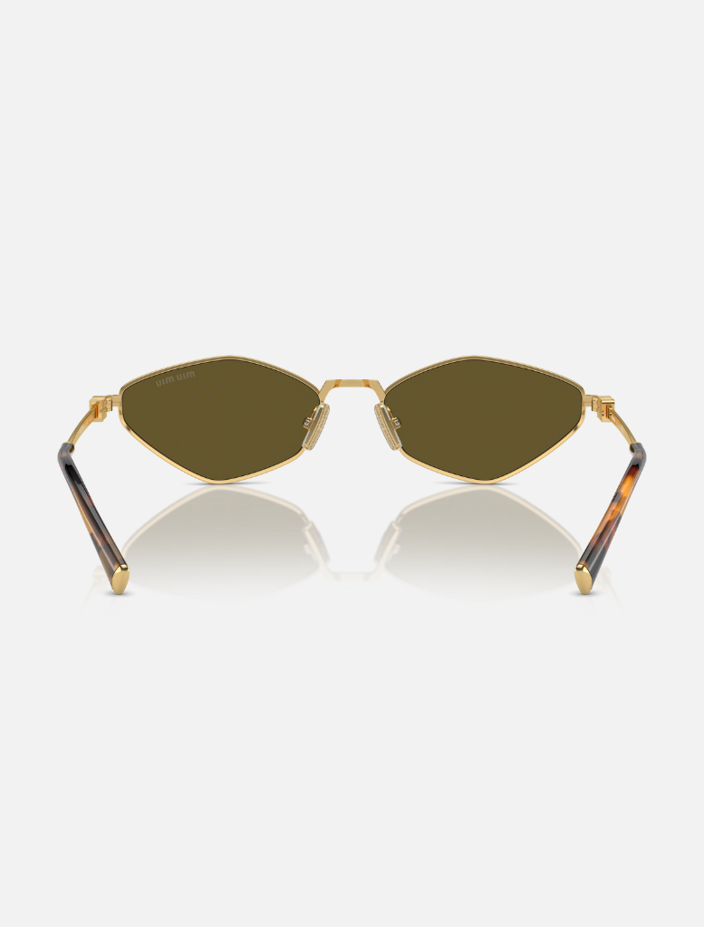 Accessories 0MU56ZS Sunglasses - Gold W Dark Brown