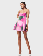 Clothing Blurred Mini Dress - Print