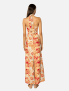 Clothing Solene Halter Maxi Dress - Orange Floral