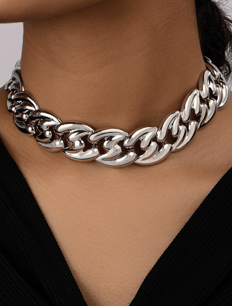 Accessories Twist Chain Choker - Silver