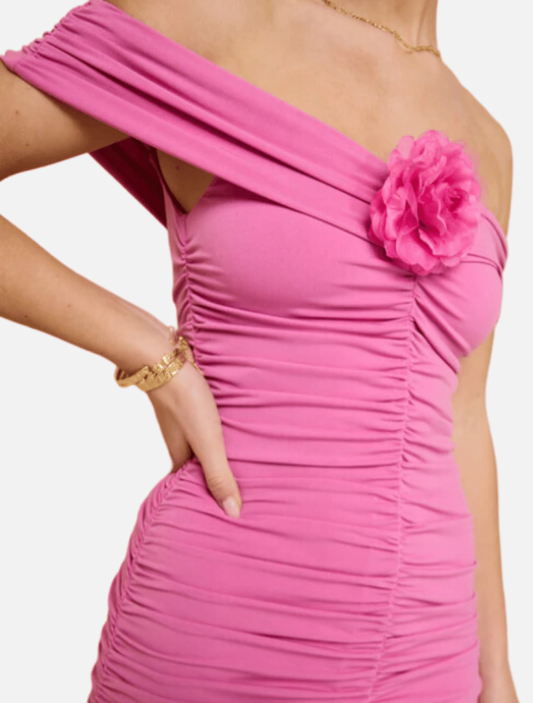 Clothing Talulla Off Shoulder Mini Dress - Pink