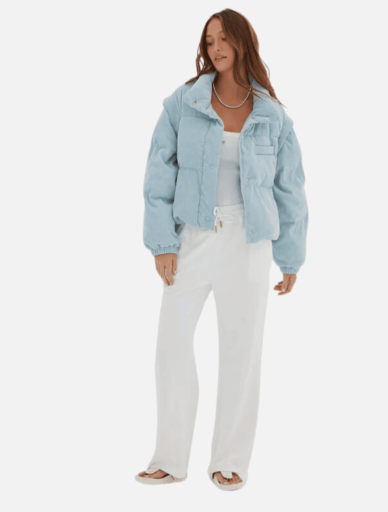 Clothing Corduroy Puffer/Vest - Baby Blue