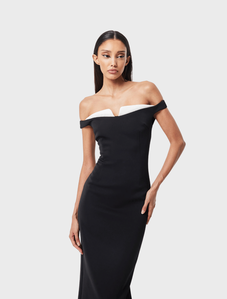 Clothing Imperial Midi Dress - Black & White