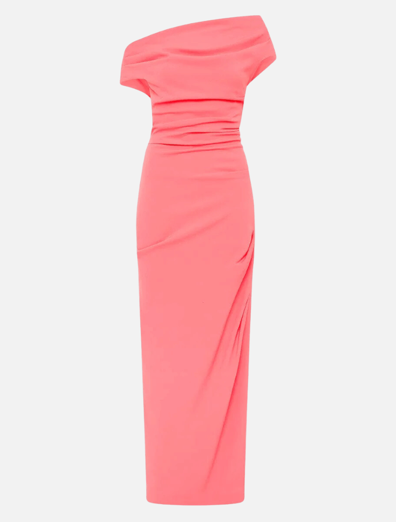 Alexis Off Shoulder Gown - Watermelon - Insurge Clothing